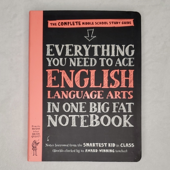 NEW English Language Arts Middle School Study Guide Book Homeschool Tutoring - Picture 1 of 5